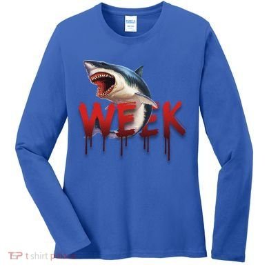 Week Of The Shark Logo Women's Long Sleeve Shirt