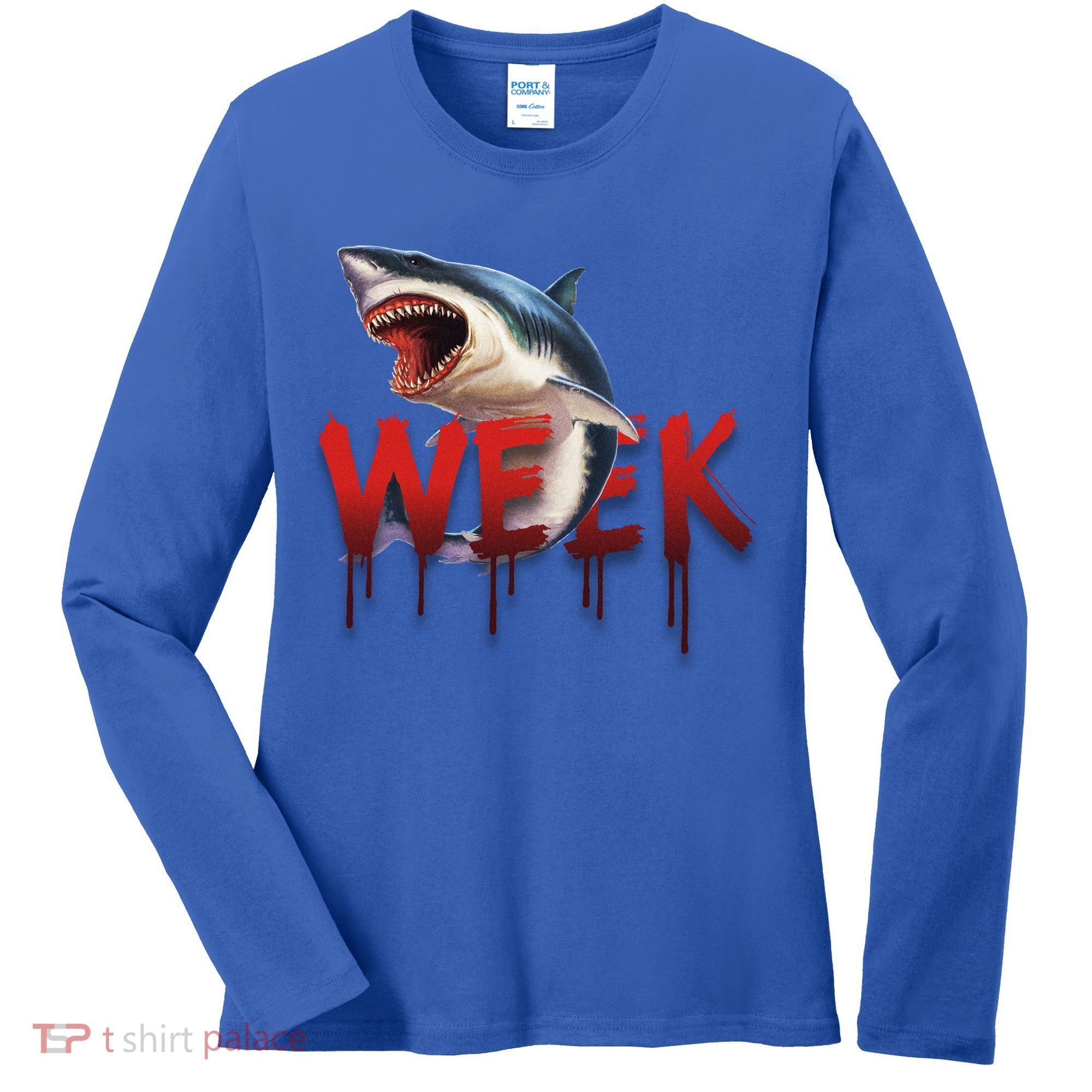 Week Of The Shark Logo Women's Long Sleeve Shirt