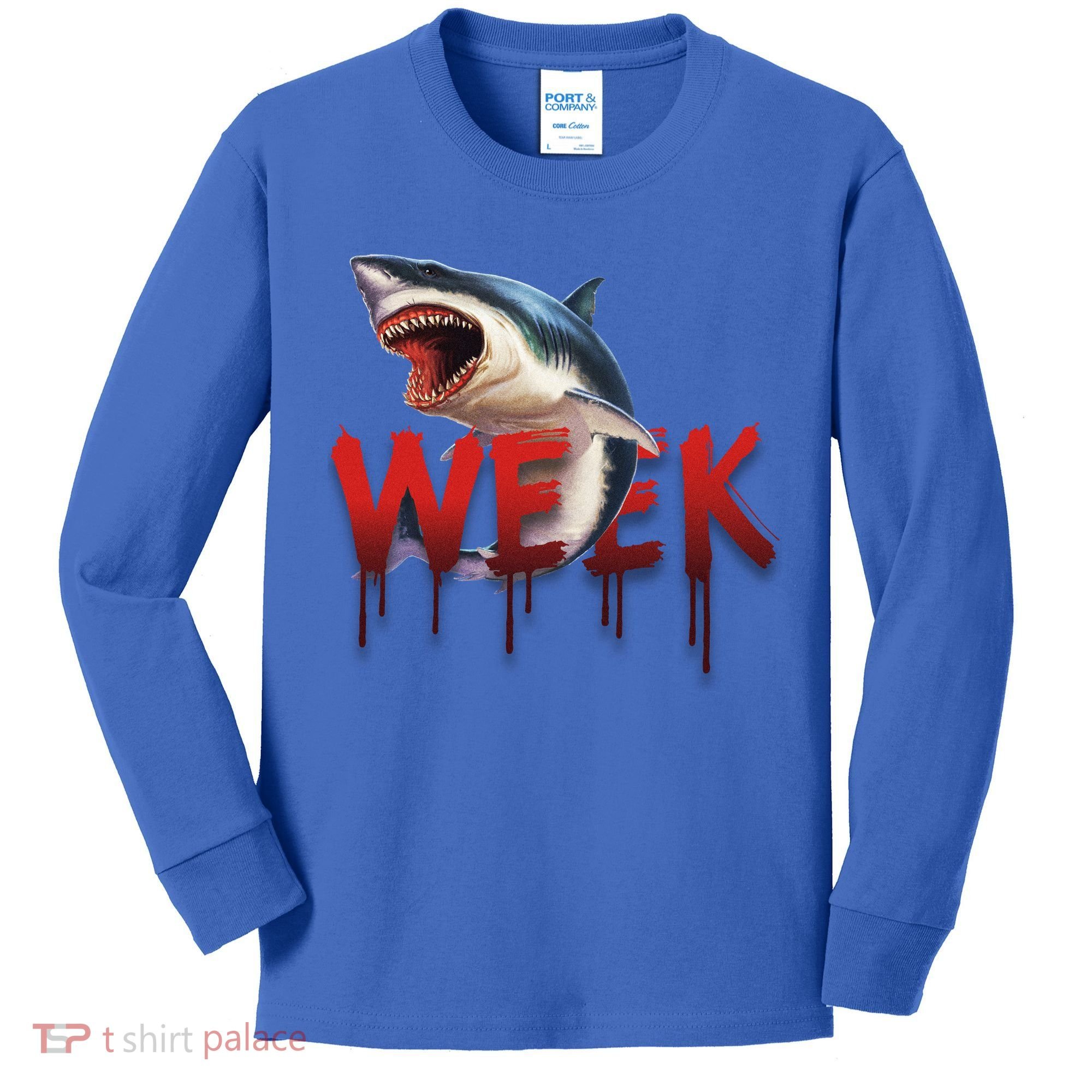 Week Of The Shark Logo Kids Long Sleeve Shirt