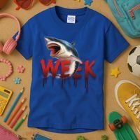 Week Of The Shark Logo Kids T-Shirt thumb 3
