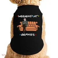 Weekend At Bernie's Meme Doggie Tank thumb 0