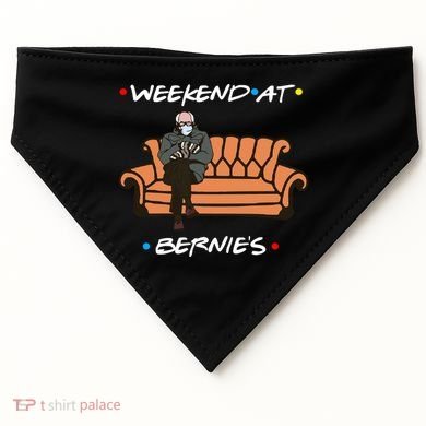 Weekend At Bernie's Meme USA-Made Doggie Bandana
