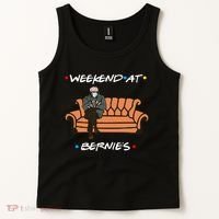 Weekend At Bernie's Meme Tank Top thumb 2
