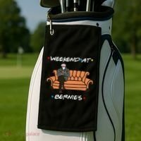 Weekend At Bernie's Meme Golf Towel thumb 2