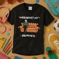 Weekend At Bernie's Meme Kids T-Shirt thumb 3
