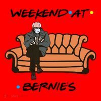 Weekend At Bernie's Meme Santa Hat thumb 1