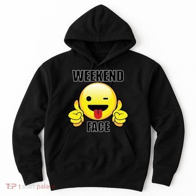 Weekend Face Emoji Hoodie