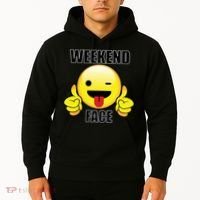 Weekend Face Emoji Hoodie thumb 2