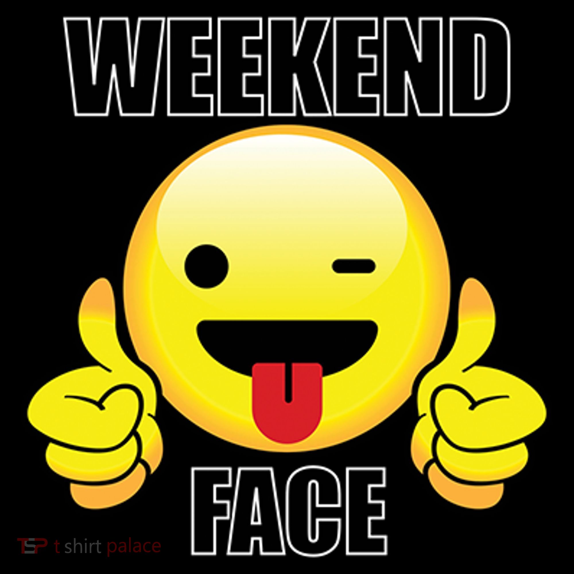 Weekend Face Emoji Apron