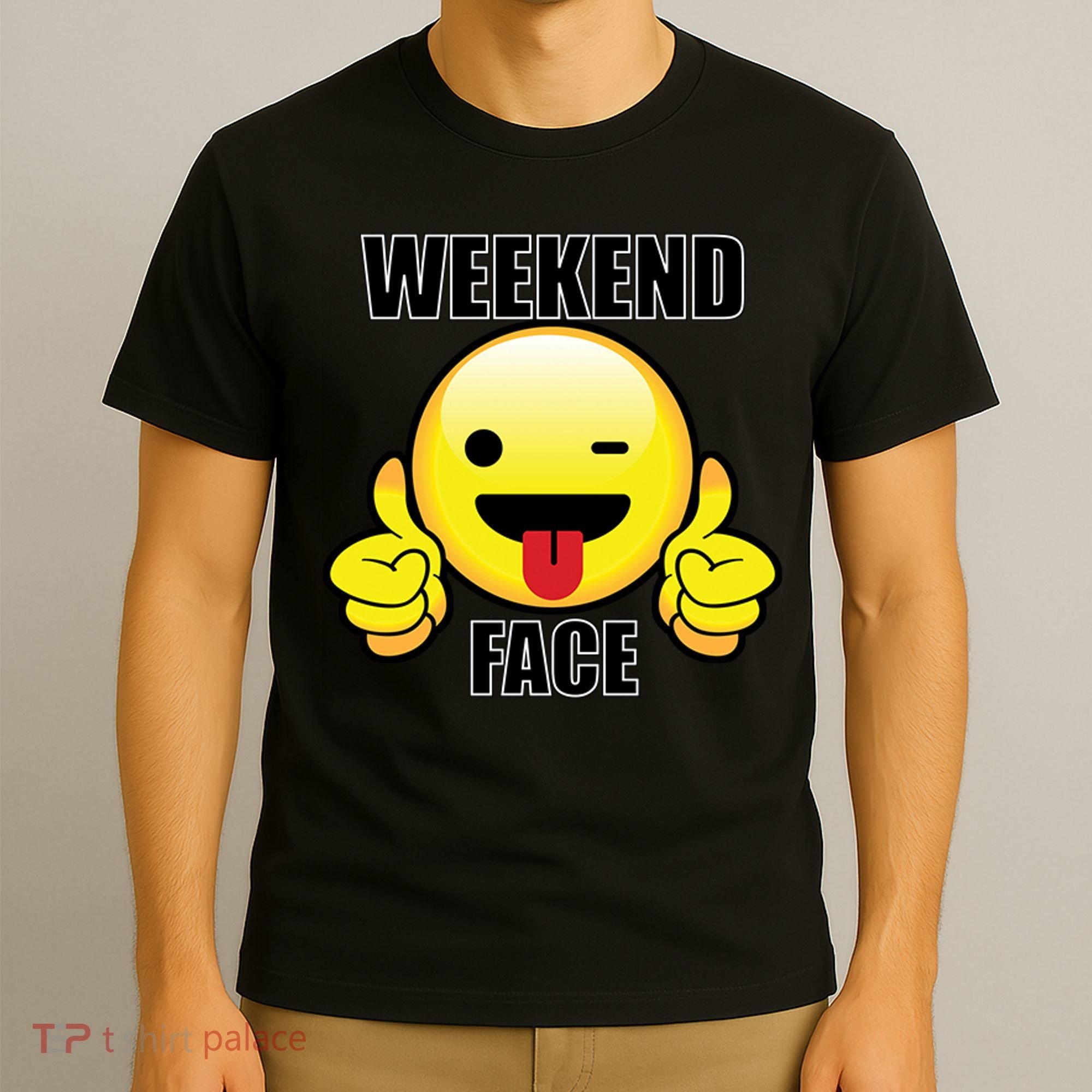 Weekend Face Emoji T-Shirt