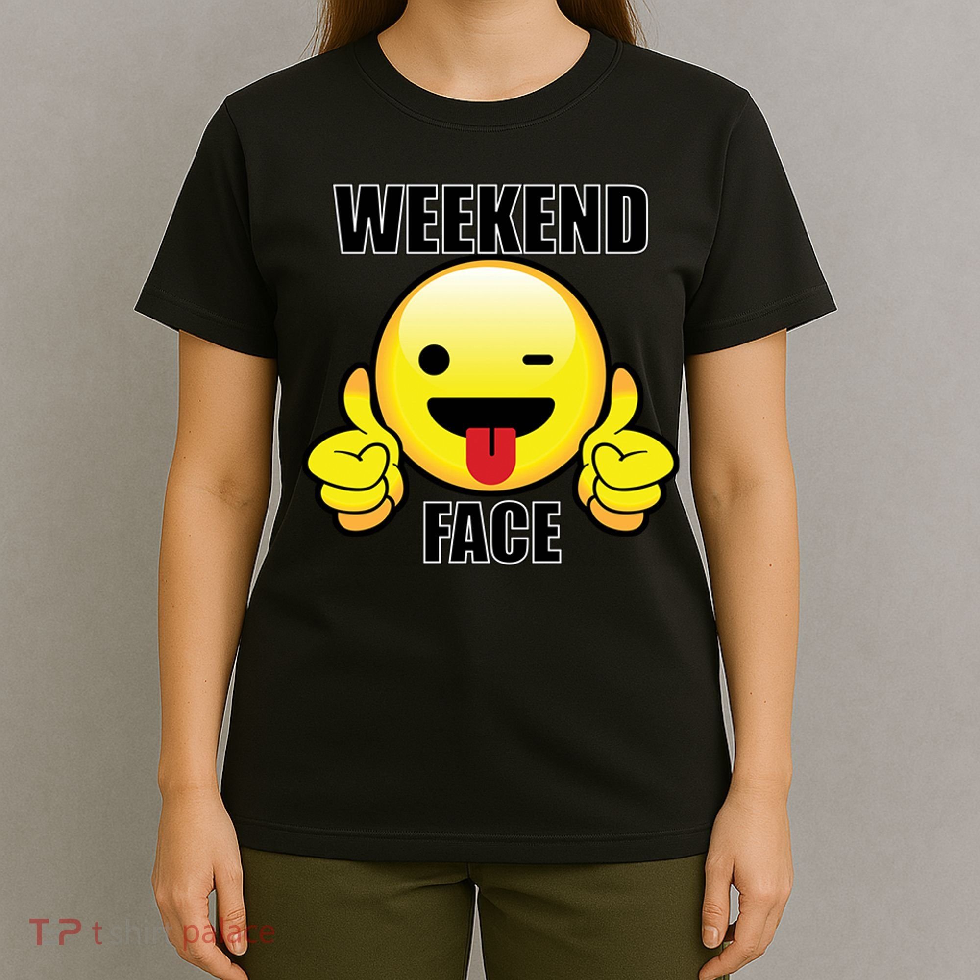 Weekend Face Emoji T-Shirt