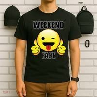 Weekend Face Emoji T-Shirt thumb 6