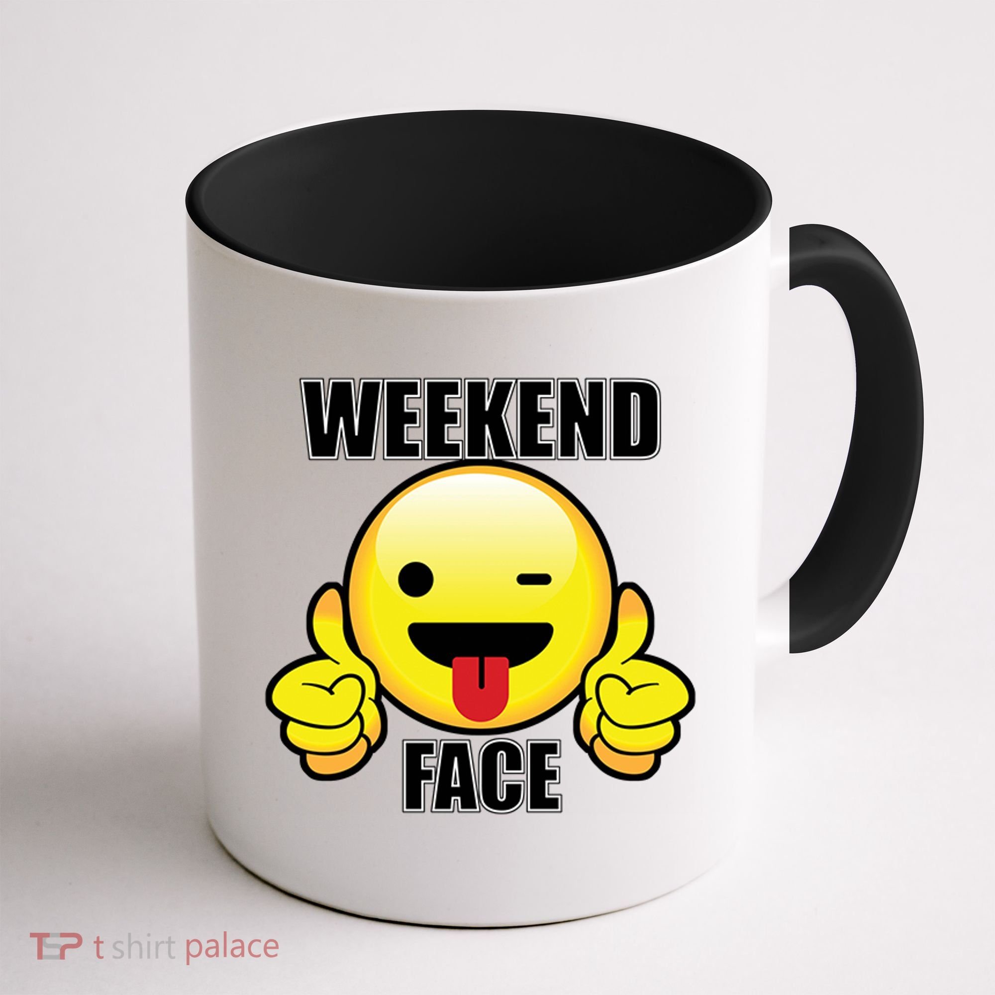 Weekend Face Emoji Coffee Mug