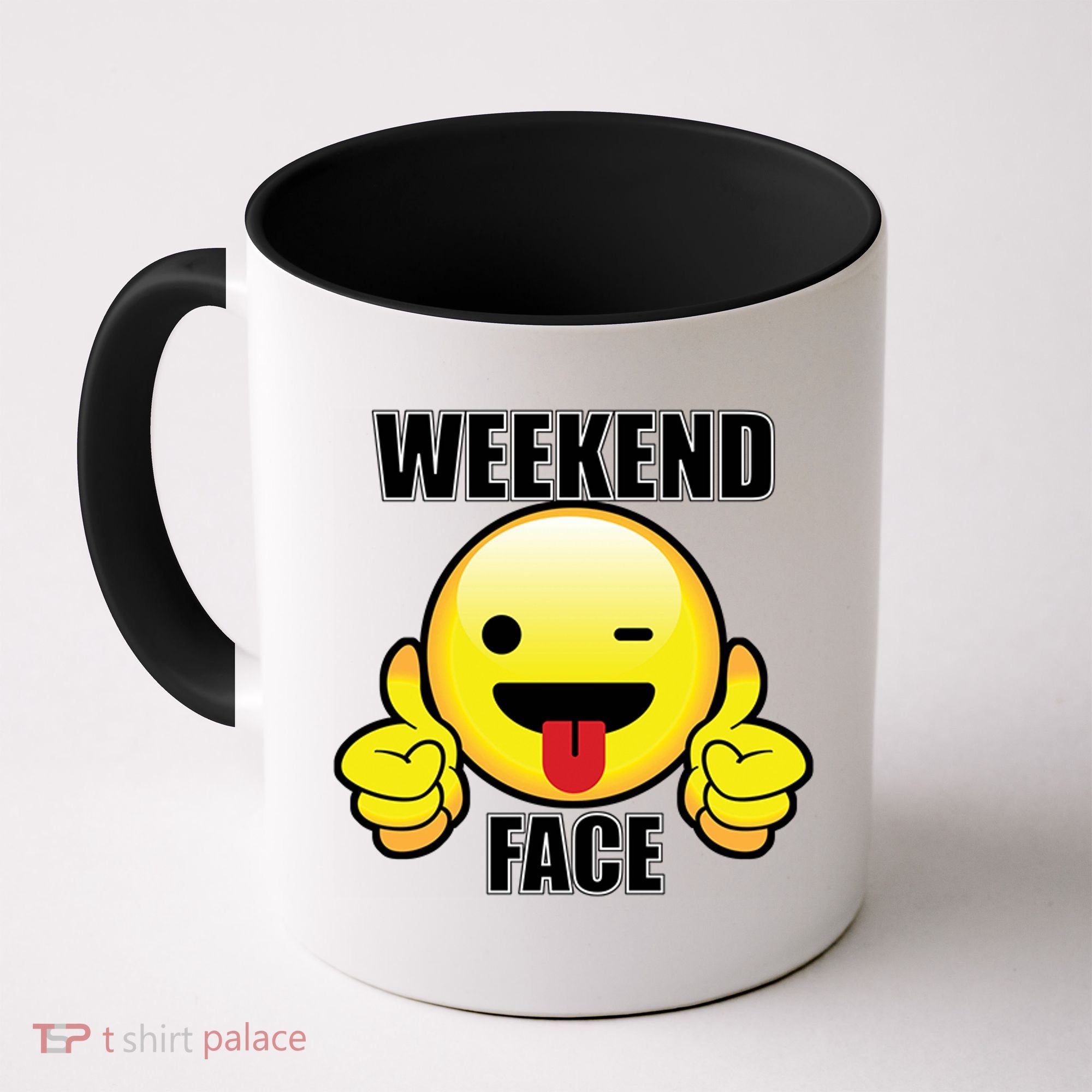 Weekend Face Emoji Coffee Mug