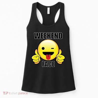 Weekend Face Emoji Women's Tank Top