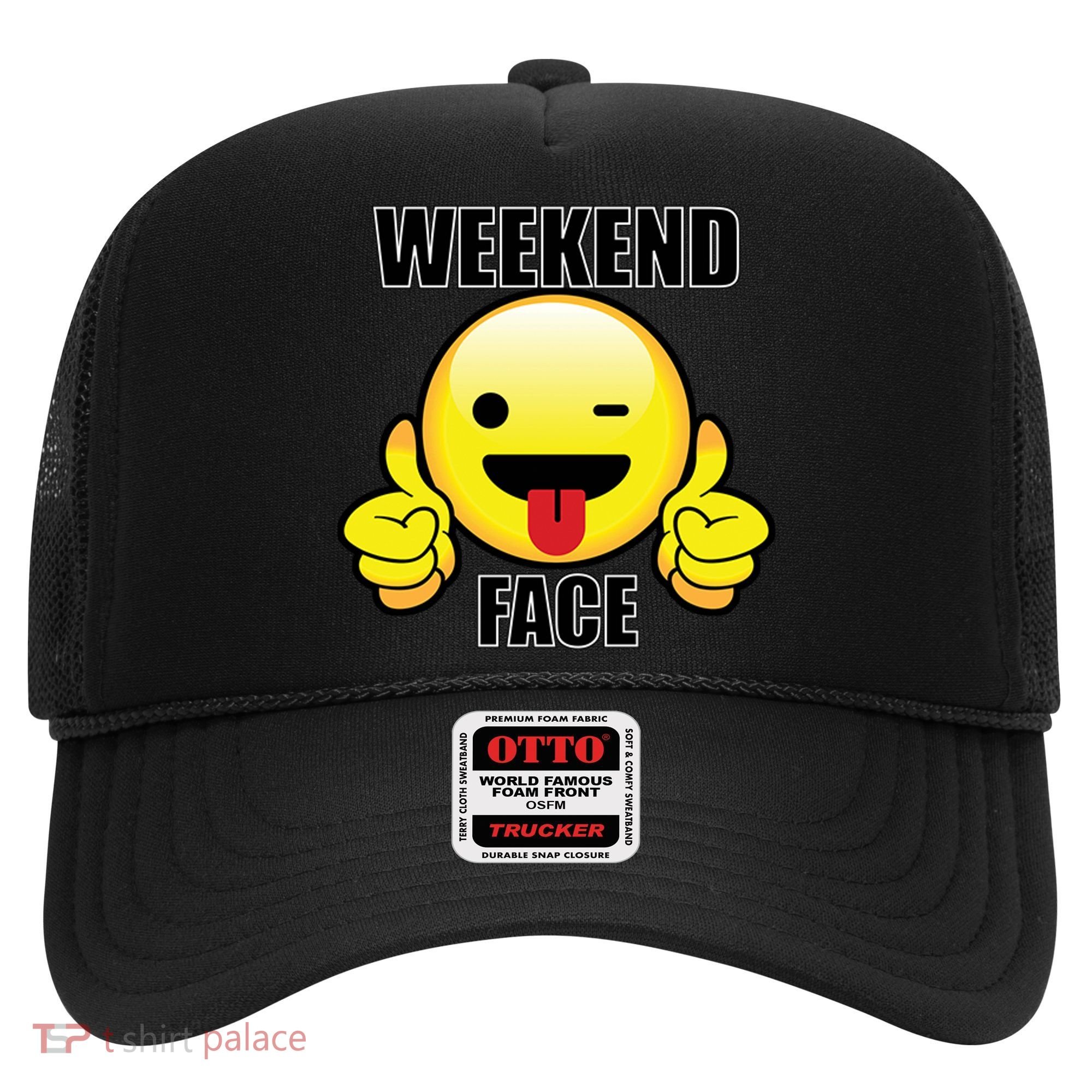 Weekend Face Emoji Hat