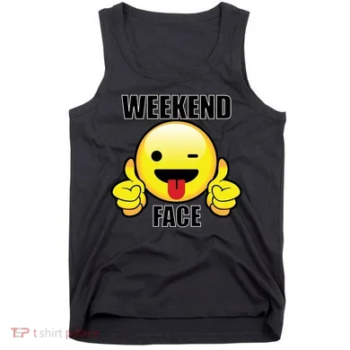 Weekend Face Emoji Tank Top
