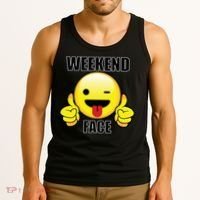 Weekend Face Emoji Tank Top thumb 3