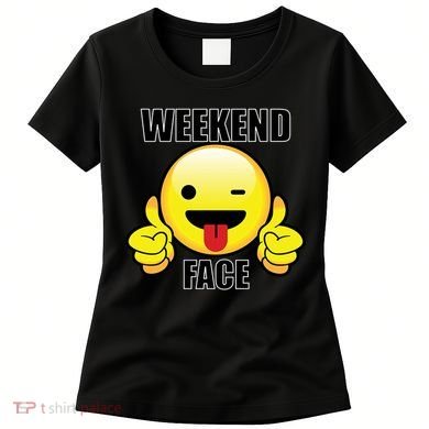 Weekend Face Emoji Women's T-Shirt