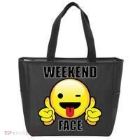 Weekend Face Emoji Tote Bag thumb 0
