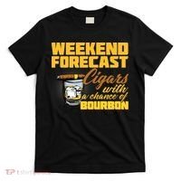 Weekend Forcast Cigars and Bourbon T-Shirt thumb 0