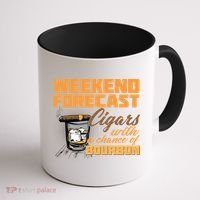 Weekend Forcast Cigars and Bourbon Coffee Mug thumb 1