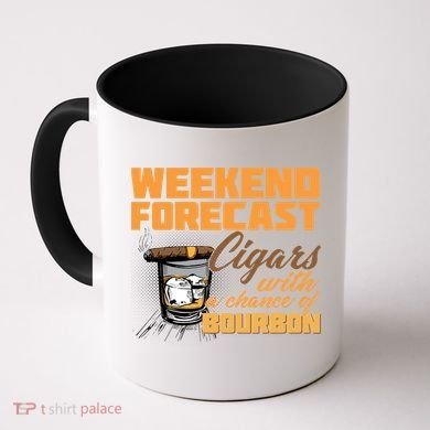 Weekend Forcast Cigars and Bourbon Coffee Mug