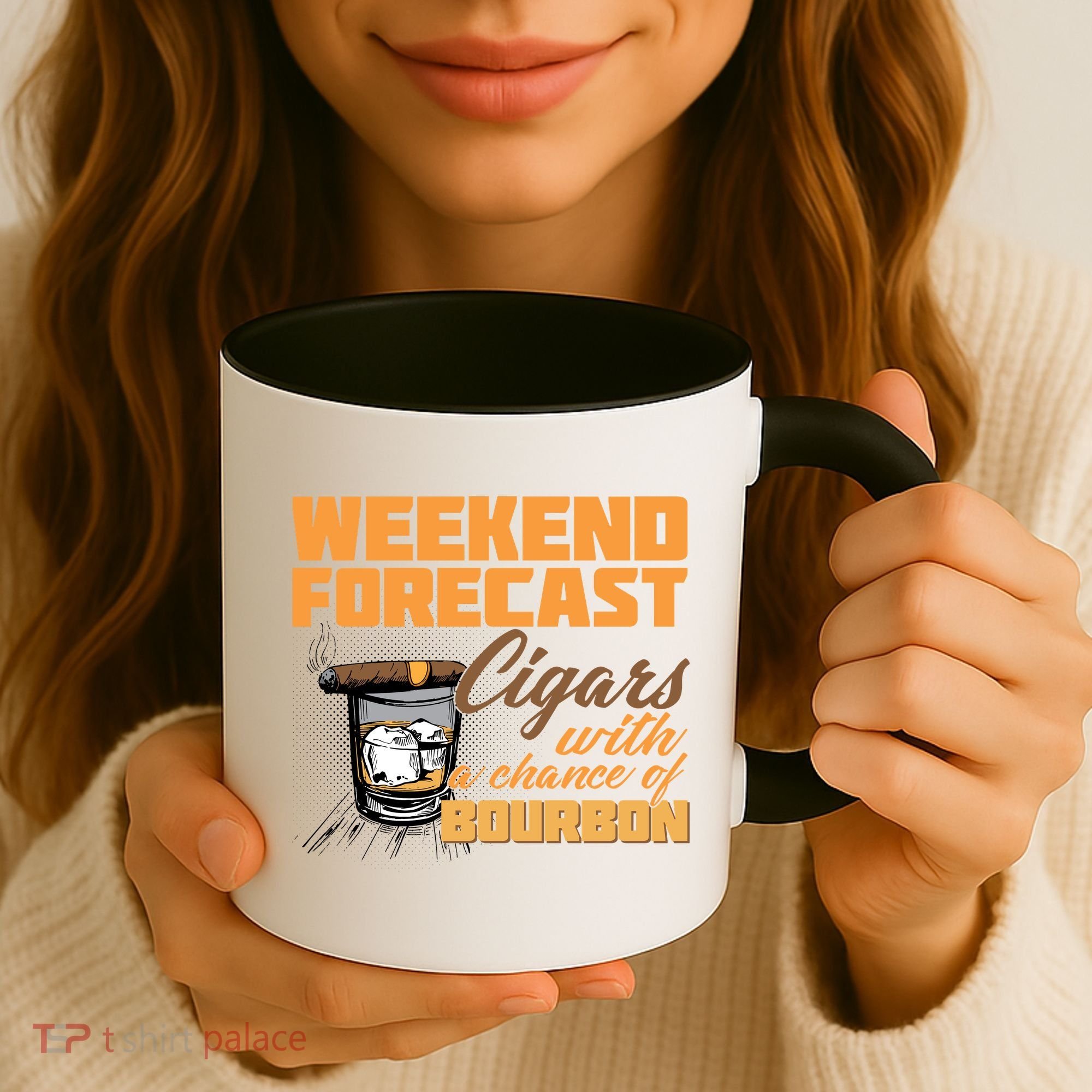 Weekend Forcast Cigars and Bourbon Coffee Mug