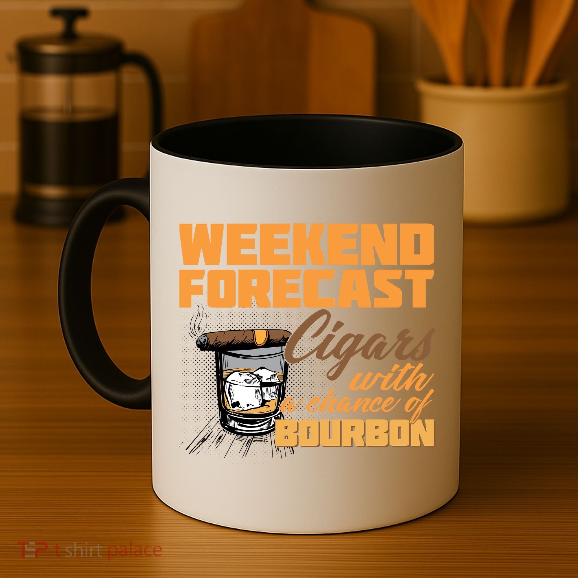 Weekend Forcast Cigars and Bourbon Coffee Mug