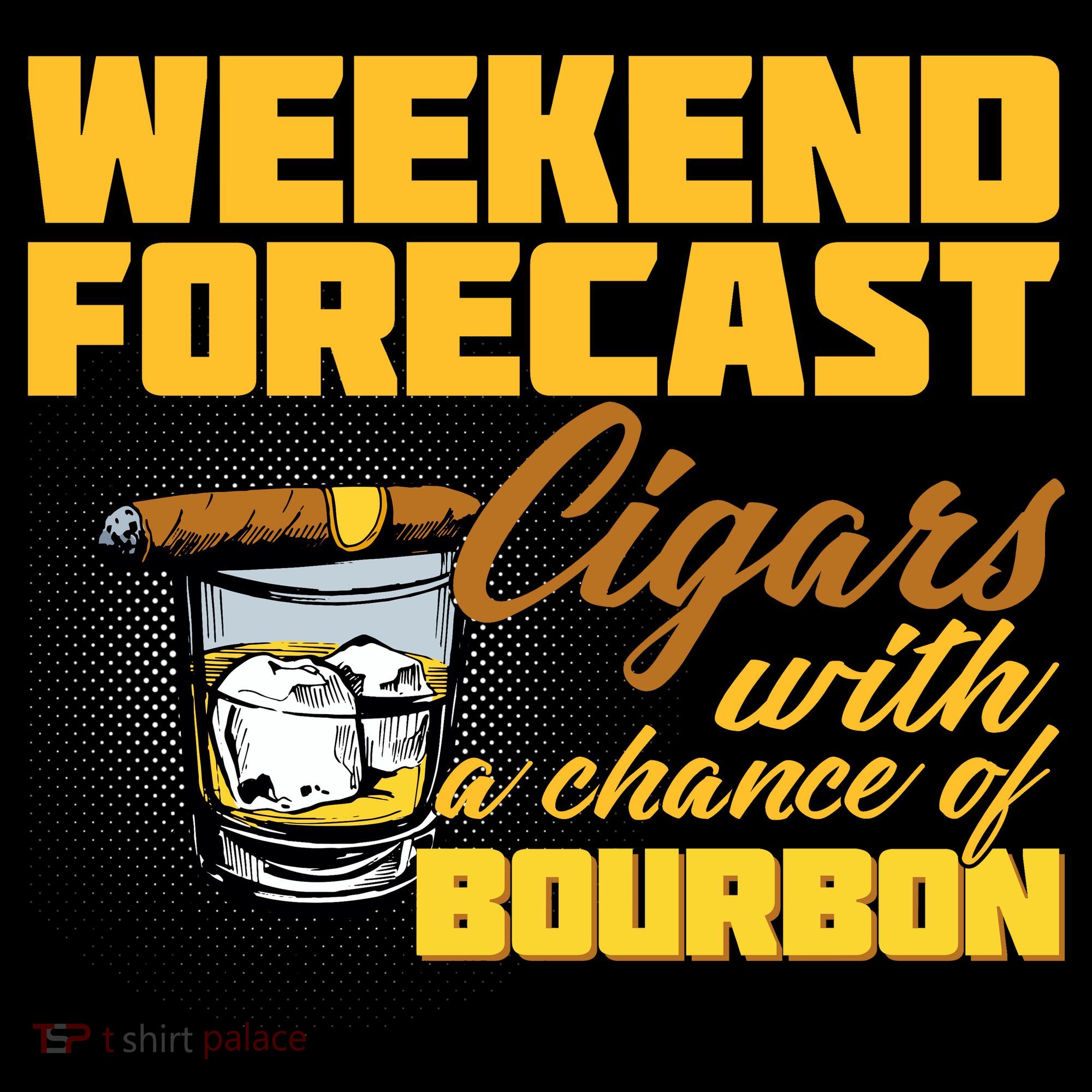 Weekend Forcast Cigars and Bourbon Tank Top
