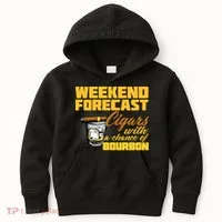 Weekend Forcast Cigars and Bourbon Kids Hoodie thumb 0