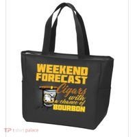Weekend Forcast Cigars and Bourbon Tote Bag thumb 3