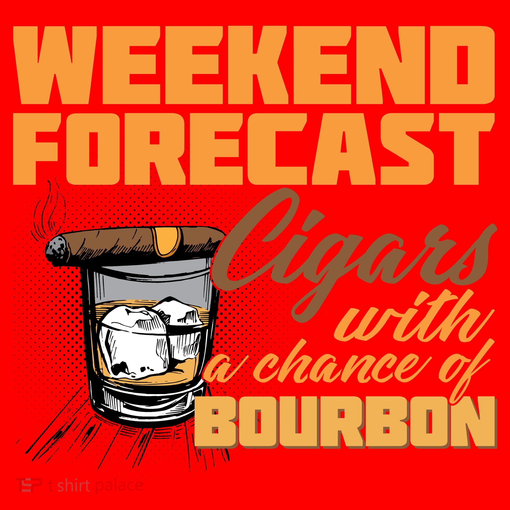Weekend Forcast Cigars and Bourbon Santa Hat