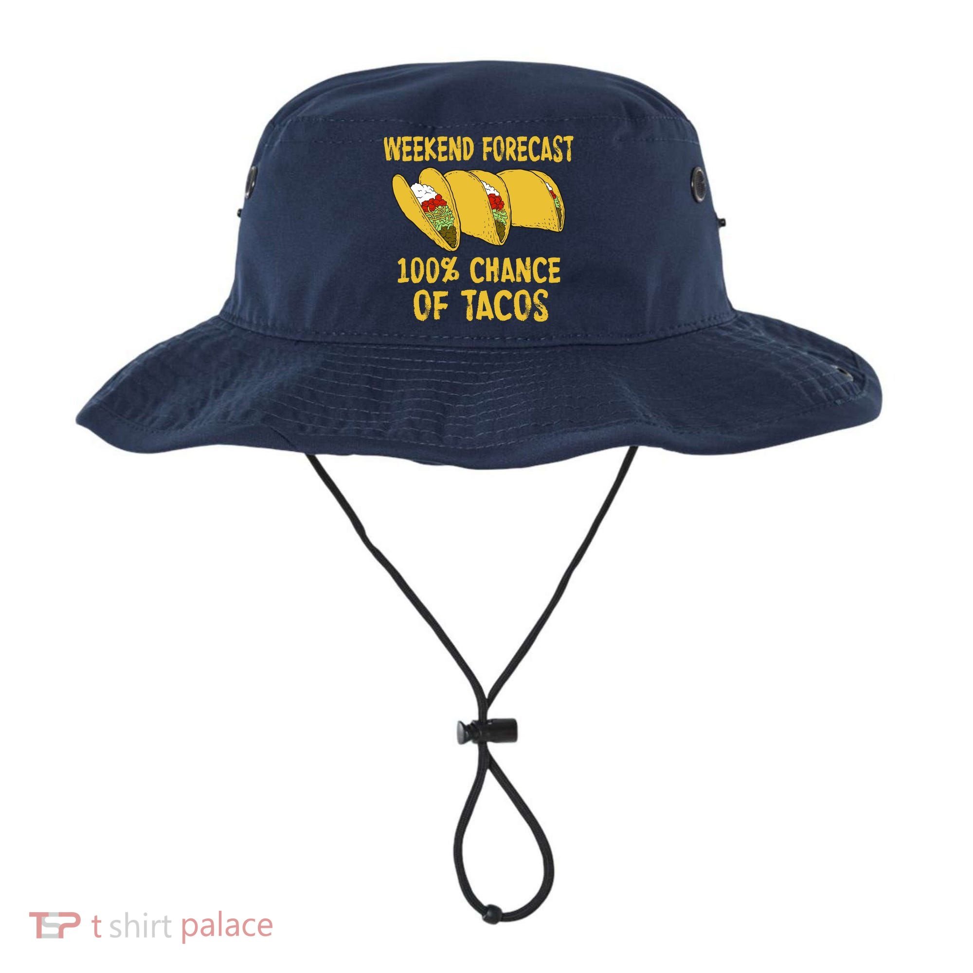 Weekend Forecast 100 Percent Chance Of Tacos Bucket Hat