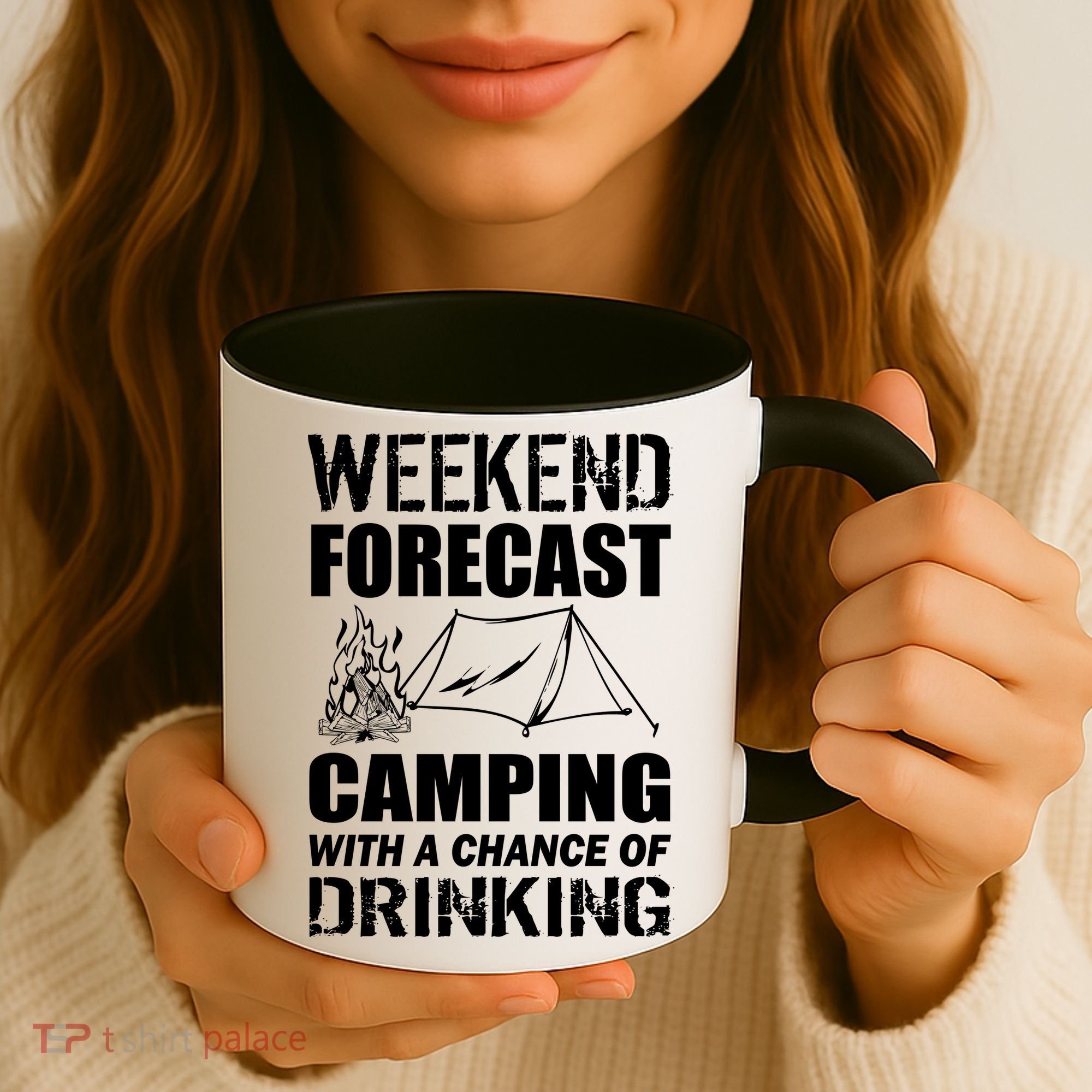 Weekend Forecast Camping With A Chance Of Drinking Coffee Mug