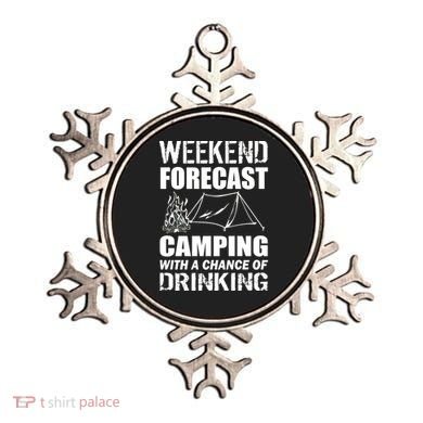 Weekend Forecast Camping With A Chance Of Drinking Ornament