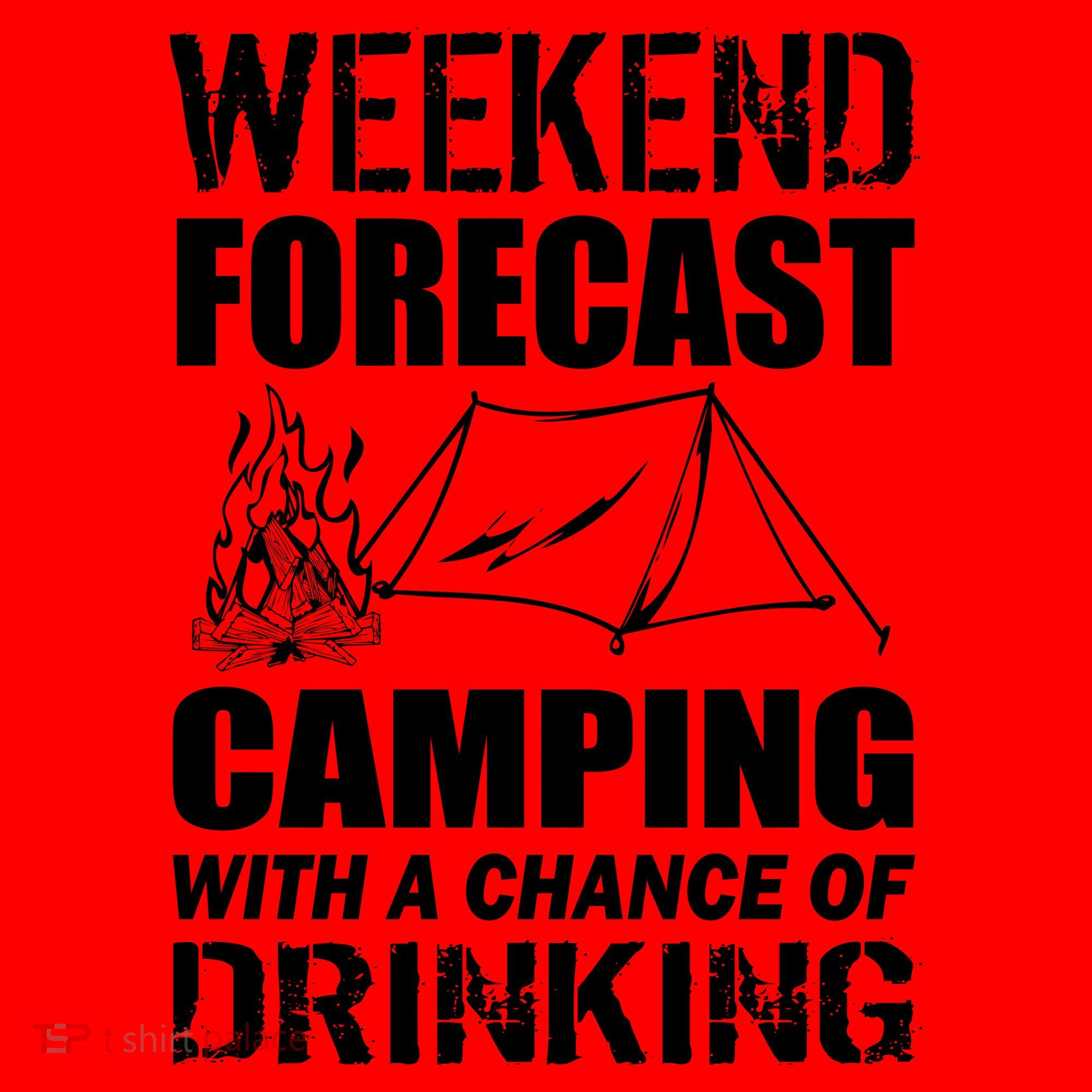 Weekend Forecast Camping With A Chance Of Drinking Santa Hat