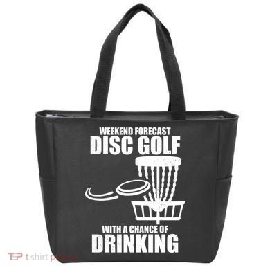 Weekend Forecast Disc Golf Chance Of Drinking Tote Bag