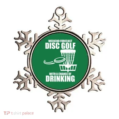 Weekend Forecast Disc Golf Chance Of Drinking Ornament