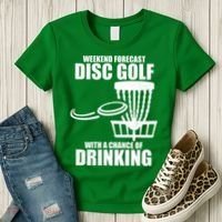 Weekend Forecast Disc Golf Chance Of Drinking Women's T-Shirt thumb 3
