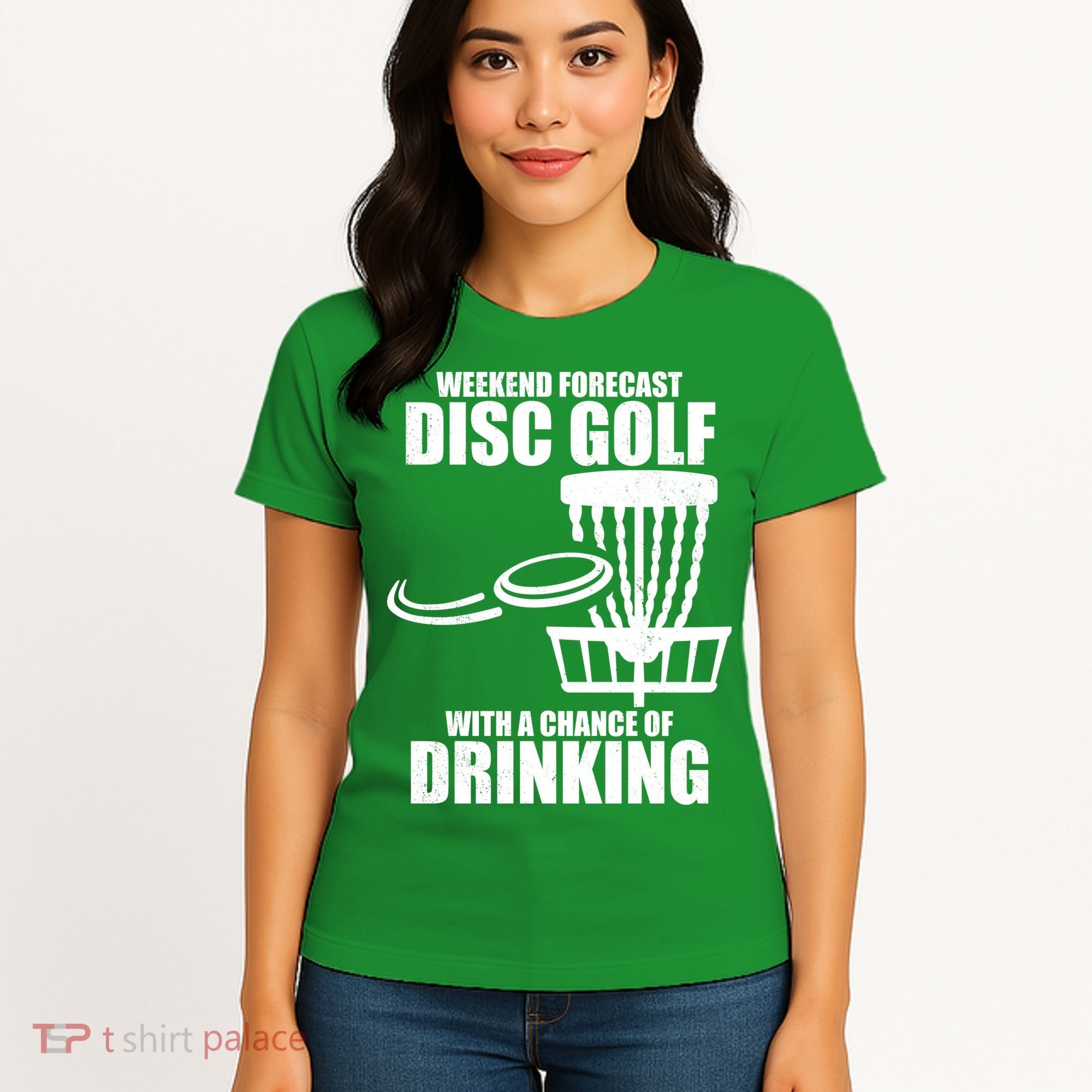 Weekend Forecast Disc Golf Chance Of Drinking Women's T-Shirt