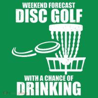 Weekend Forecast Disc Golf Chance Of Drinking Kids Sweatshirt thumb 2