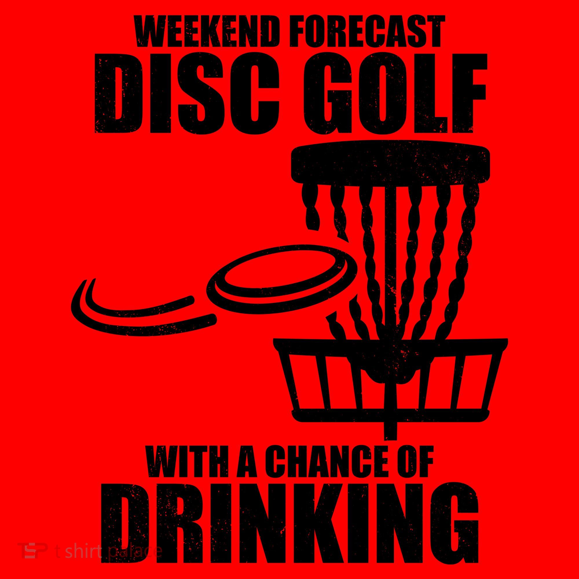 Weekend Forecast Disc Golf Chance Of Drinking Santa Hat