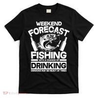 Weekend Forecast Fishing And Drinking T-Shirt thumb 0