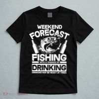 Weekend Forecast Fishing And Drinking T-Shirt thumb 5