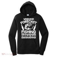 Weekend Forecast Fishing And Drinking Women's Hoodie thumb 0