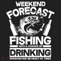 Weekend Forecast Fishing And Drinking Tumbler thumb 3