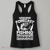 Weekend Forecast Fishing And Drinking Women's Tank Top thumb 3