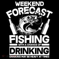 Weekend Forecast Fishing And Drinking Women's Long Sleeve Shirt thumb 2