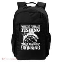 Weekend Forecast Fishing With A Chance Of Drinking Backpack thumb 0